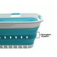 thumbnail image 4 of SAMMART Collapsible Plastic Laundry Basket - Foldable Pop Up Storage Container/Organizer - Portable Washing Tub - Space Saving Hamper/Basket, 4 of 7