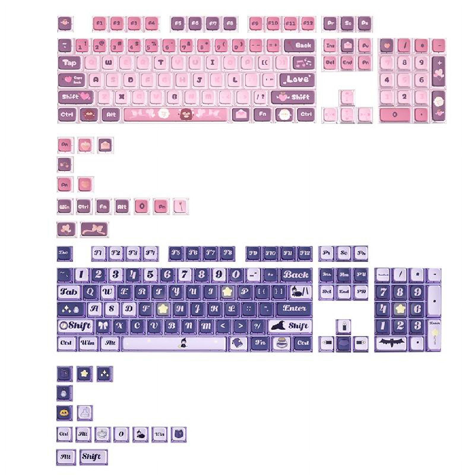 ZPAQI Modern 120Key Light Through Keycaps for 85/87/98/100/104/108 Gaming Keyboard