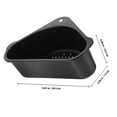 thumbnail image 2 of GETAJGHSD Compact Black Stainless Steel Kitchen Sink Basket Set with Multi-Function Drain and Storage Organizer, 2 of 6