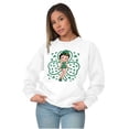 thumbnail image 3 of Betty Boop St Patricks Day Clovers Women Crewneck Sweatshirt Brisco Brands L, 3 of 6