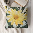 thumbnail image 3 of SHANXI  Summer Pillow Covers ,Watercolor Yellow Daisy Pillows Decorative Throw Pillows,Floral Cushion Covers Decoration for Home Farmhouse Couch Sofa 18x18in, 3 of 5