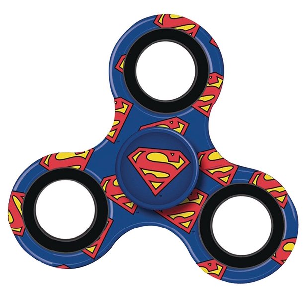 DC Comics Superman Tri Printed Fidget Spinner Stress & Anxiety Reducer