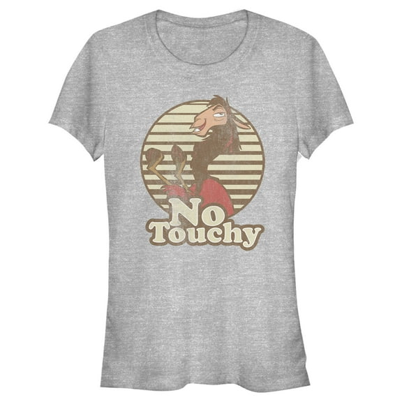 Junior's The Emperor's New Groove Kuzco No Touchy Graphic Tee Athletic Heather Medium
