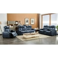 thumbnail image 2 of Myco Furniture 1029-LP-NV 37 x 75 x 42 in. Collin Power Loveseat, Navy Blue, 2 of 2