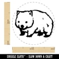thumbnail image 2 of Cute Wombat Australian Marsupial Self-Inking Rubber Stamp Ink Stamper - Purple Ink - Medium 1 Inch, 2 of 7