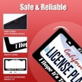 thumbnail image 2 of If I Get A Ticket I Hope It's To A Concert License Plate Frame Funny Text License Plate Colorful Stainless Steel Rust-Proof Auto Parts Beautiful License Plate Cover Decoration Screws Size 12.3" x 6.3", 2 of 14