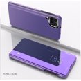 thumbnail image 2 of Mirror Case for Samsung Galaxy M33, Luxury View Smart Display Case Ultra Thin Support Wireless Charging Phone Cover for Samsung Galaxy M33      Purple, 2 of 7