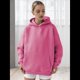 thumbnail image 5 of Sudadera Holgada de Larga con Capucha para Mujer, Estilo Informal, para Otoño e Invierno. Rosa S, 5 of 9