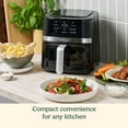 thumbnail image 4 of Cuisinart Air Fryer Oven, 2.6-Qt Basket Stainless Steel Air Fryer, Kitchen Dishwasher-Safe Parts with 3 Presets to Roast, Bake, & Air Fry, Quick & Easy Electric Fryer Meals, 4 of 6