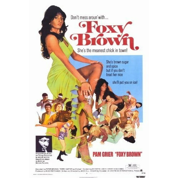 Foxy Brown Movie Poster (1974) -(Pam Grier)(Terry Carter)(Antonio Fargas)(Kathryn Loder)(Peter Brown)(Sid Haig)