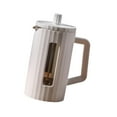 thumbnail image 2 of simhoa French Coffee Maker Heat Resistant Creative Portable Tea Maker 600ml Coffee Pot for Travel Office Coffee Bar Kitchen White, 2 of 8