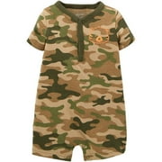 Child of Mine by Carter's Newborn Boy Henley Romper