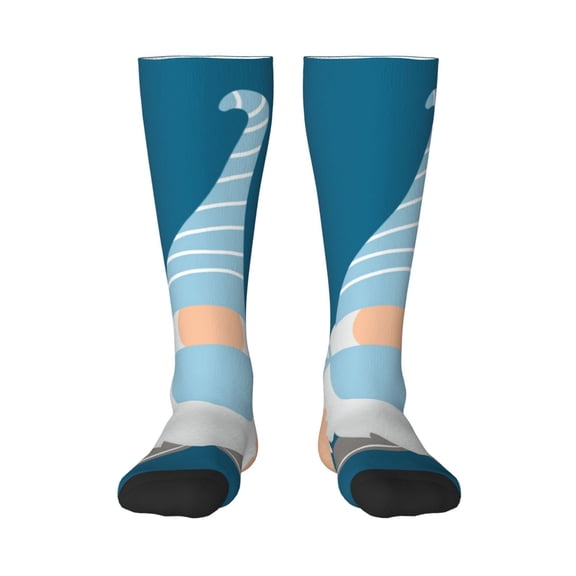 Naloa Nurse Doctor Gnomes Thigh High Socks Extra Long Stretchy Sock Women Over Knee High Opaque Stocking Daily Wear