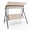 Beige, variant on Costway 3-Seat Outdoor Patio Swing Chair with Armrests,Adjustable Tilt Canopy & Stand Gray