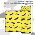 thumbnail image 5 of Yellow Halloween Bats Toddler Nap Mats for Kids Preschool,50"x20" Sleeping Mat Bag or Kids,Toddler Sleeping Bag,Toddler Nap Mat or Daycare, 5 of 6