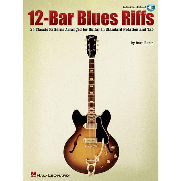 Riff Notes 12-Bar Blues Riffs: 25 Classic Patterns Arranged for Guitar in Standard Notation and Tab, (Paperback)