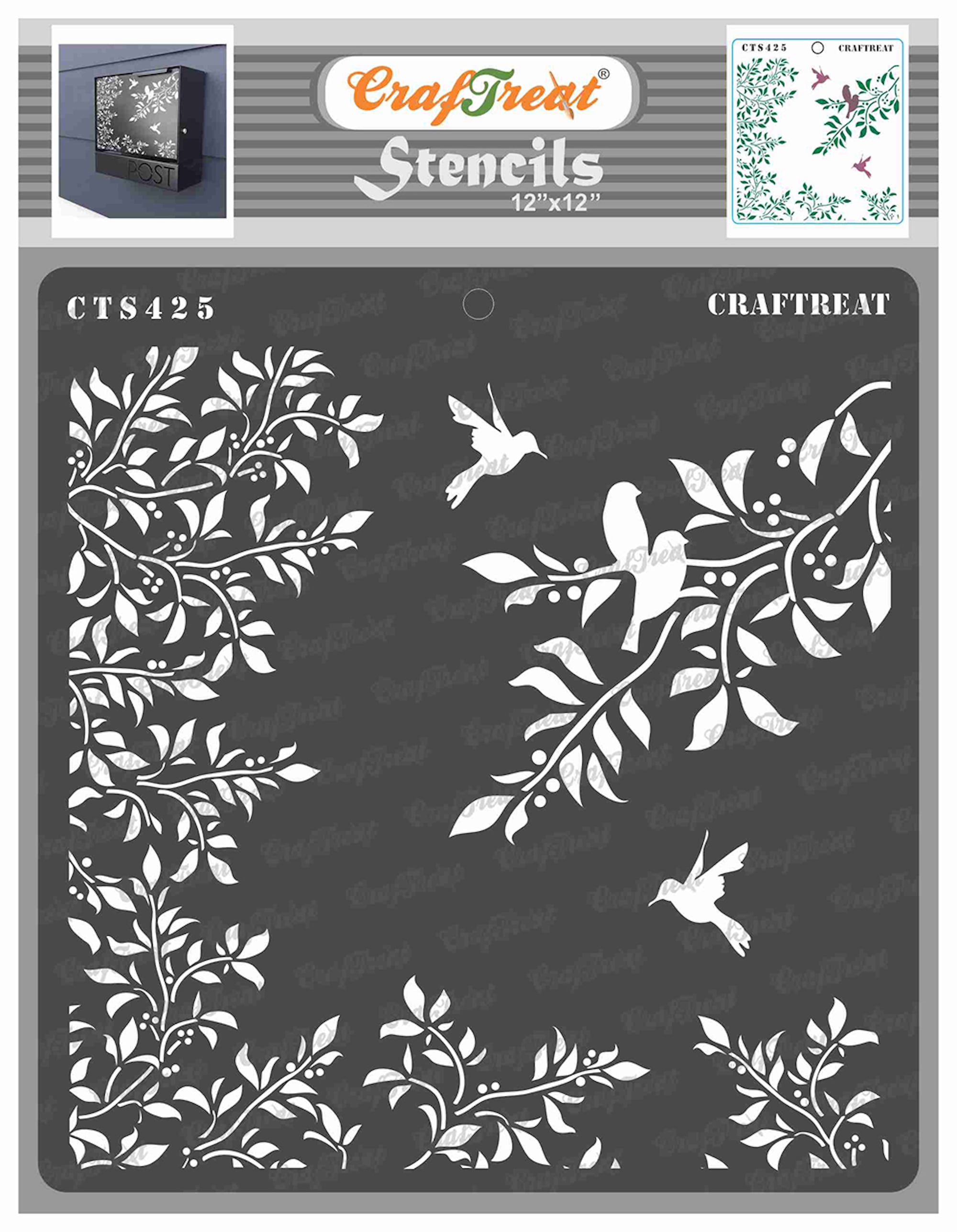QUSENLON Self-adhesive Silk Screen Stencils Washable Printing Mesh  Transfers Reusable Art Craft Stencils for DIY Home Decorations 