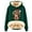 Dark Green, variant on Women Christmas Outfit Ladies' Festive Cow Print Hooded Coat for Winter Warmth and Cozy Style Black XL