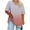 Pink, variant on AnuYalue Women's Casual Plus Size Top Short Sleeve V Neck Tunic Blouses Fashion Striped Oversized Loose Tees 2025 Summer Breatable Going Out Workout Tshirt