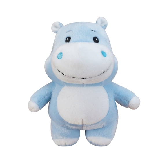 Plush Hippo Toy, Super Soft Cute Blue Stuffed Animal, 10.0 Inch 1 Pack Cuddly Pillow Doll, Suitable for Kids Toddlers Playtime Nap Time Bedtime Companion Birthday Party Gift Home Nursery Decor
