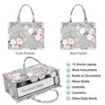 thumbnail image 2 of Large Capacity Tote Bag,Pioneer Flower Floral Print Pattern Handbag Fashion Luxury Tote Bag,15.7"x13"x 5.1" Inches,Laptop Compatible, 2 of 6