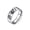 Cat, variant on Unisex 8mm Stainless Steel Creative Simple Unique Artistic Sketch Animal Wolf Pattern Signet Ring Hip Hop Statement Band Silver Size 9