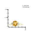 thumbnail image 4 of JewelersClub Citrine Ring Birthstone Jewelry – 1.10 Carat Citrine 14K Gold Plated Silver Ring Jewelry with White Diamond Accent – Gemstone Rings with Hypoallergenic 14K Gold Plated Silver Band, 4 of 4