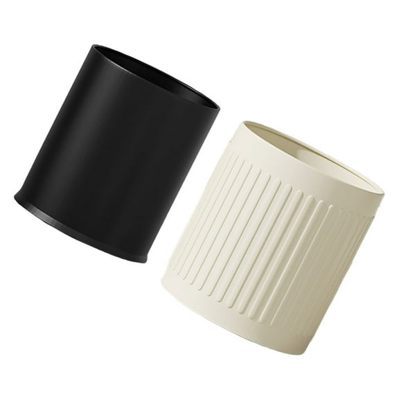 WHAMVOX  Office Trash Can Household Bin Outdoor Trashcans Bins White