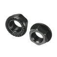 thumbnail image 1 of Unique Bargains M5 Serrated Flange Hex Lock Nuts, Carbon Steel Black Oxide Finished 100 Pack, 1 of 4