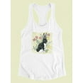 thumbnail image 3 of Floral Forester Iv Racerback Tank Women -Grace Popp Designs, Female Small, 3 of 4