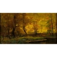 thumbnail image 2 of Roman Kazimierz Kochanowski 24x15 Gold Ornate Framed and Double Matted Museum Art Print Titled - Forest Landscape (circa 1900), 2 of 4