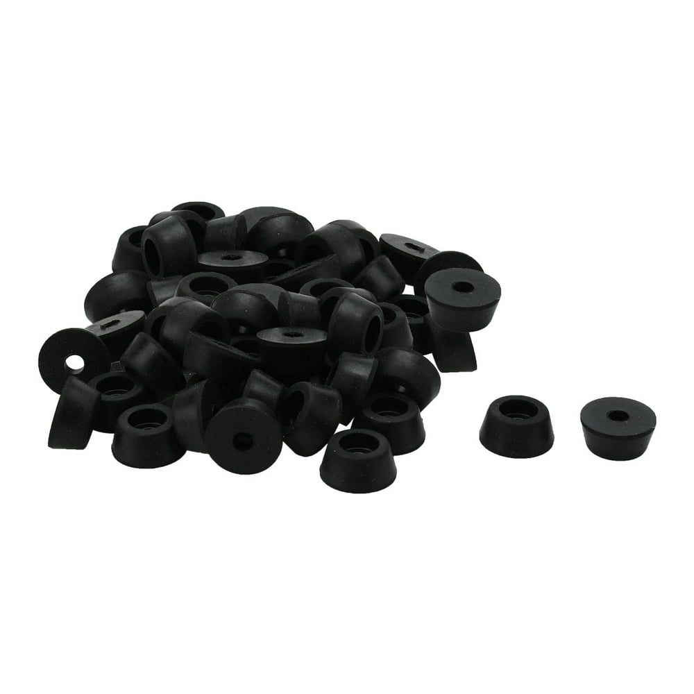 40pcs Rubber Feet Bumper Amplifier Speaker Floor Protector, D15x12xH7mm