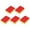 Red, variant on Uxcell Non-Scratches Scouring Pads  Scrub Kitchen Cleaning Sponge Dark Gray 5pcs