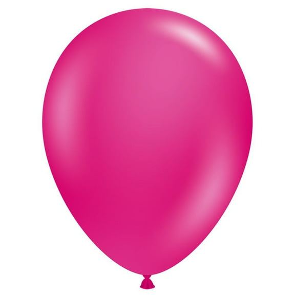 5 inch Tuftex Crystal Magenta Latex Balloons (50 Pack) - Party Supplies Decorations