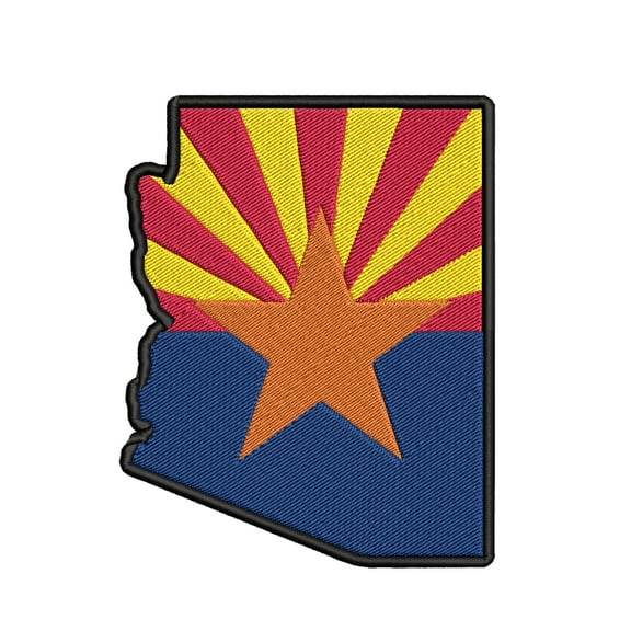 Arizona Flag Embroidered Iron-on Patch