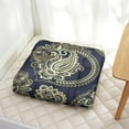 thumbnail image 5 of Boho Meditation Cushion, Paisley Square Pillow for Sitting Comfort, Yoga Cushion for Bedroom or Studio 22 x 22, 5 of 7