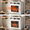 thumbnail image 4 of Innoflame 23” Electric Fireplace Insert, Realistic Resin Log, Remote/Timer, Adjustable 4 Flame Brightness, fit for TV Stand, 1500W, 4 of 7