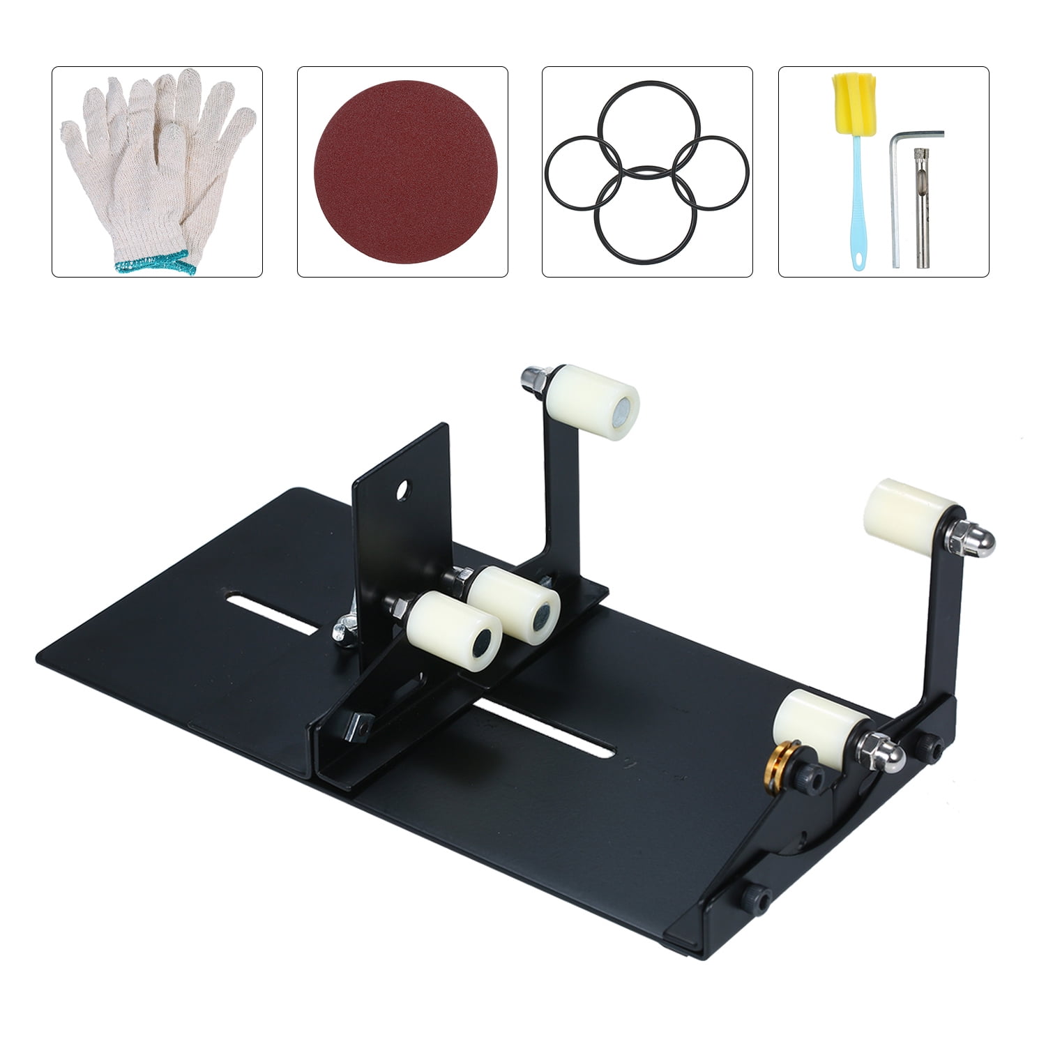 Nebublu Glass Bottle Cutter for DIY Projects, Upgrade Version Cutting Tool, Metal Pad Bottle Holder Included