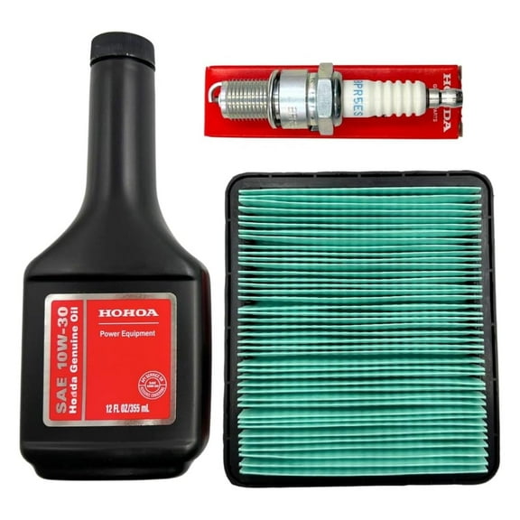 Genuine Tune up kit for GCV135 GC160 GCV160 GCV190 GC135 Lawn Mower HRR216 HRC216 HRT216 HRX217 F220 WN20 w/Motor Oil Genuine 17211-ZL8-023 Air Filter Plug 98079-55846