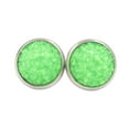 thumbnail image 3 of Pendientes Gotas Minnieouse acero inoxidable Galvanoplastia fina Ligero Magnífico regalo para boda Verde claro, 3 of 6