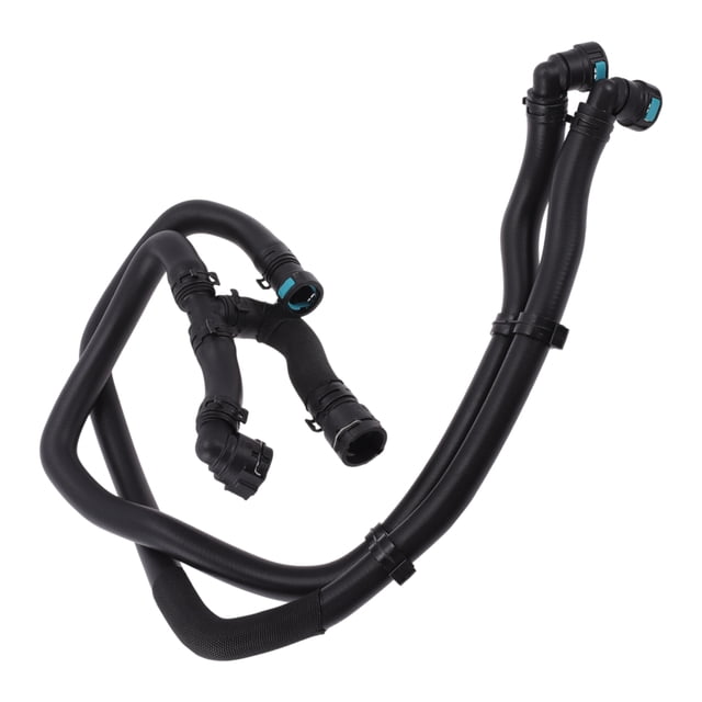 Unique Bargains Radiator Hose Heater Hose No.LR091449 for Land Rover for Range Rover Velar 2018-2021 Rubber Warm Water Pipe Black 1 Pc