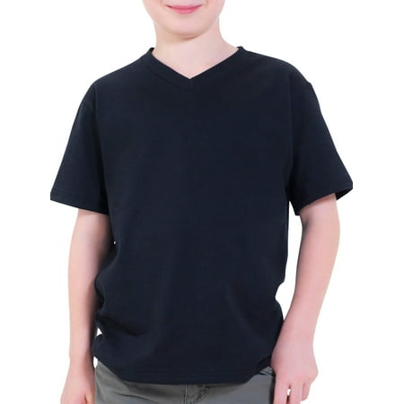 Boys' Short Sleeve V-Neck T Shirt