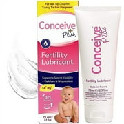 Conceive Plus Fertility Lubricant - Fertility Friendly Lube for Couples Trying to Conceive, 75ml / 2.5 fl oz