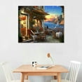 thumbnail image 2 of Nawypu Mediterranean Evening Canvas Wall Art Print, Italy Artwork 20x16 inch, 2 of 4