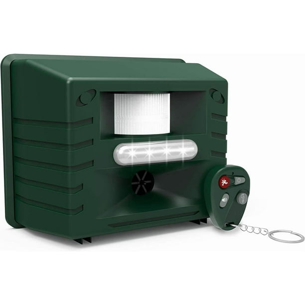 Repelente ultrasónico para animales Yard Sentinel, impermeable, con detector de movimiento, para gatos y zorros, para perros y conejos, ideal para jardín, patio, campo y granja.