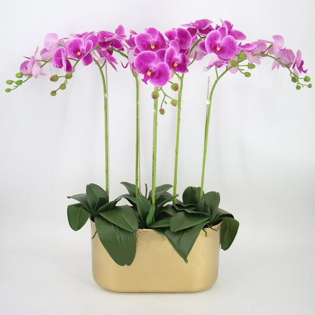 Mariposa Maceta Adorno de hierro Rectángulo Bonsai Maceta Florero de hierro Áurea S Cola macetas
