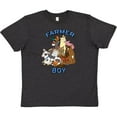 thumbnail image 3 of Inktastic Farmer Boy with Happy Farm Animals Youth T-Shirt, 3 of 5