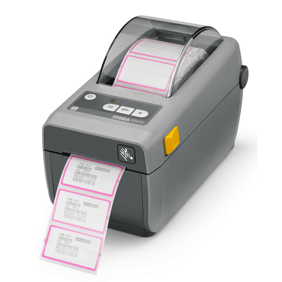Restored Zebra ZD410 Direct Thermal Desktop Label Printer (ZD41022-D01W01EZ) – 2-Inch Print Width, 203 dpi, USB, Bluetooth, and WiFi Connectivity (Refurbished)