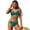 Pond Duck Blue, variant on Women's Three-Point Swimsuit Bikini Skinny Bathing Suit Gathered Models Swimsuit S-XL