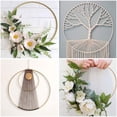 thumbnail image 3 of 2Pcs Metal Iron Ring Wreath Ring Circle Ring Dream Catcher DIY Accessory Golden, 3 of 8